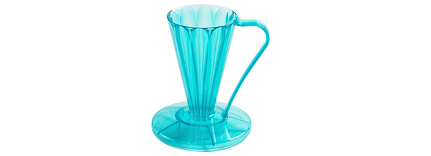 FLOWER DRIPPER DEEP 27 Clear Dark Green