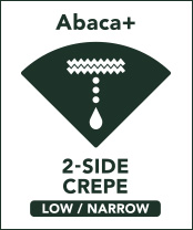 Abaca+ 2-SIDE CRAPE LOW/NARROW